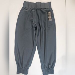 Downtown Motion Womens Windbreaker Pants XL Gray Activewear Stretch Waist Bottom